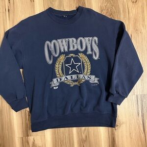Vintage Cowboys Navy Blue Sweater